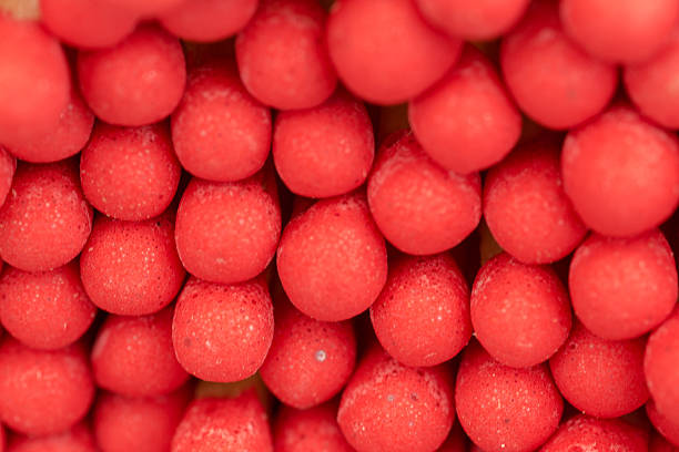 istock Macro close up of Red headed matches 486968348