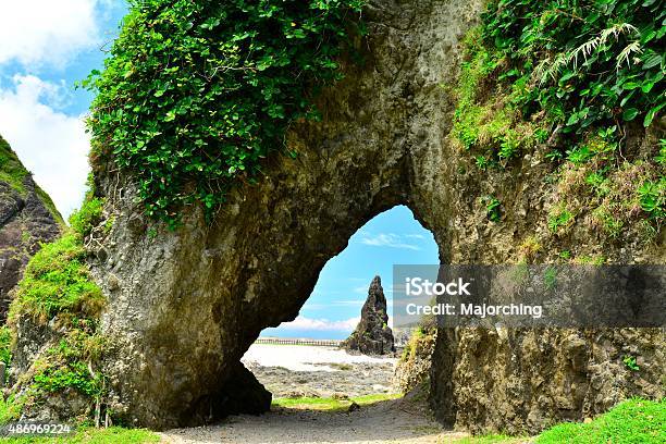 Peculiar Rocks And Cave Beside Seashore Stock Photo - Download Image Now - Green Island - Taiwan, Animal Body Part, Animal Head