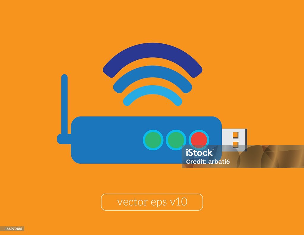 Modem Vector E Modem Vector Illustration Stock Illustration - Download Image Now ...