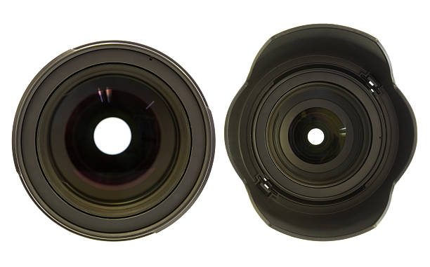 istock Front view of photo lens 486972779