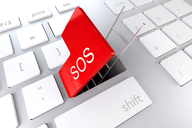 istock keyboard with red enter key hatch underpass ladder sos 486973574