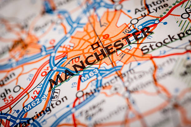 istock Manchester City on a Road Map 486974890