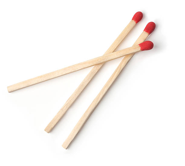 matches Close-up of a red matches isolated on a white background. With clipping path unlit match stock pictures, royalty-free photos & images