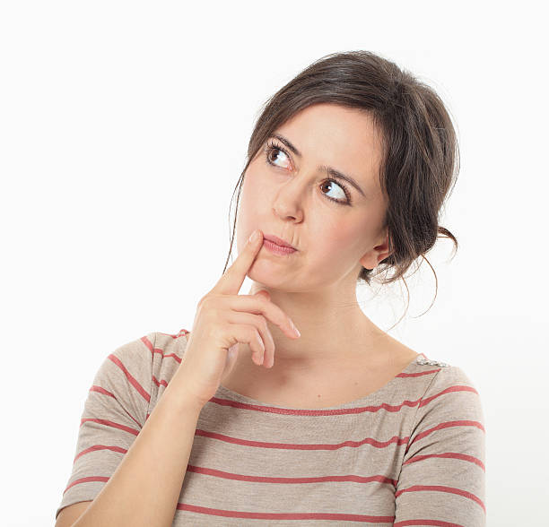 istock Thinking Young Woman Portrait. 486975857