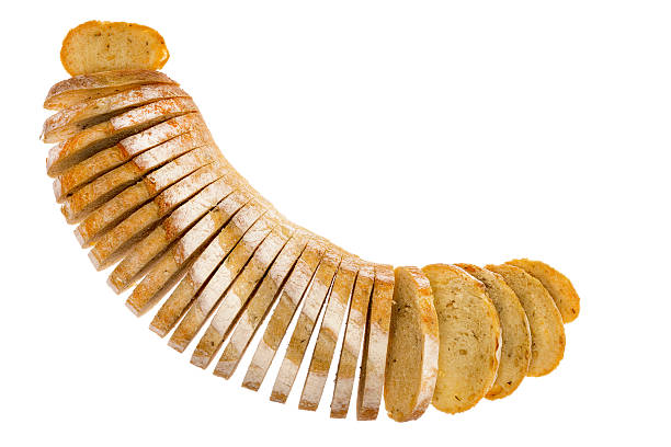 Fresh loaf of sliced rosemary and potato bread