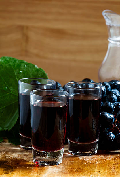 istock Homemade red wine glasses 486978522