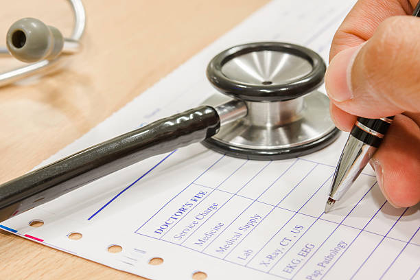 istock pen and stethoscope on prescription 486981646