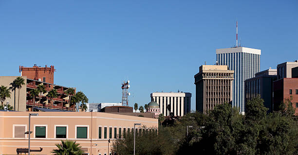 istock Modern and Old Tucson Downtown, AZ 486982382