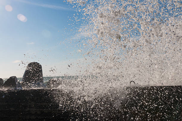 istock Big waves break on the beach Bolata, Bulgaria 486983748