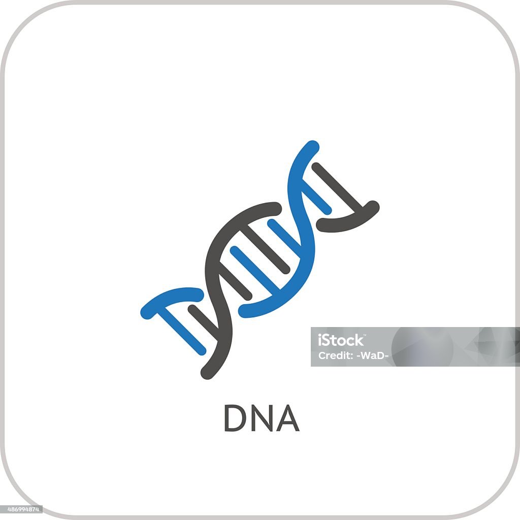 DNA および医療サービスアイコンをクリックします。フラットデザインです。 - アイコンのロイヤリティフリーベクトルアート