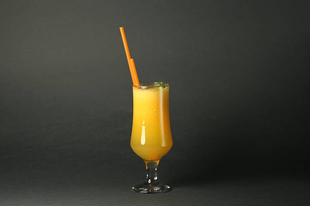 istock Orange juice in glass 486996142