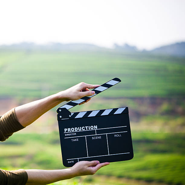 istock Hands holding a movie clapboard 486998263