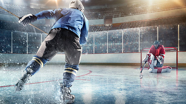 istock Ice hockey players in action 486999456