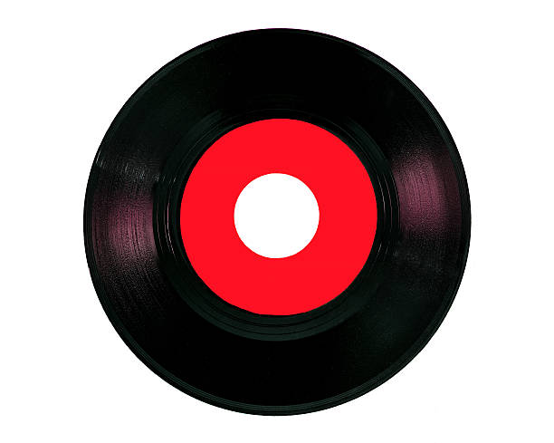 istock red vinyl disc 45 rpm 487000973