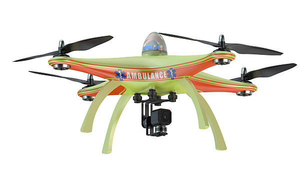 Drone ambulance closeup
