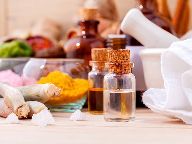 istock Natural Spa Ingredients Aromatherapy and Natural Spa theme  on w 487001544
