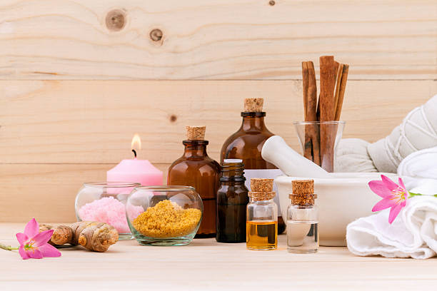 istock Natural Spa Ingredients Aromatherapy and Natural Spa theme 487001590