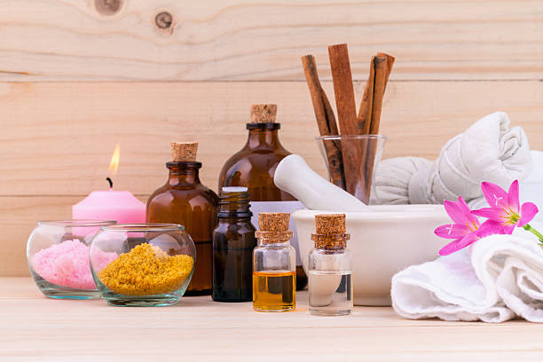 istock Natural Spa Ingredients Aromatherapy and Natural Spa theme  on w 487001602