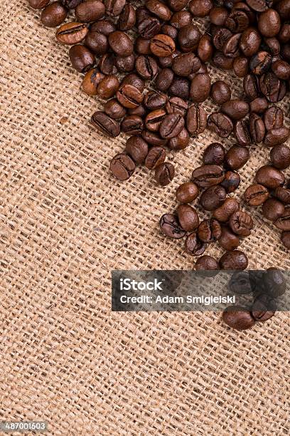 Coffee Beans Stock Photo - Download Image Now - Artist's Canvas, Folded, Antique