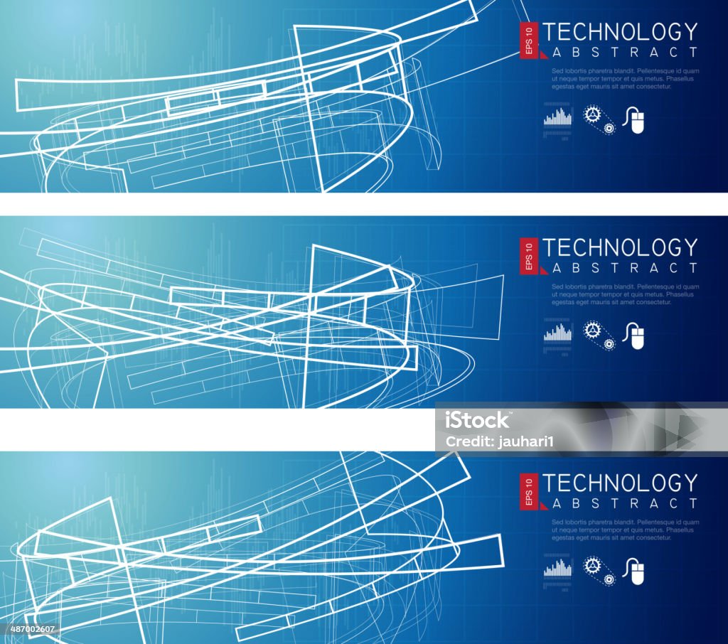 Computer Abstract Banner Abstract Technology Banner Stock Illustration - Download Image Now ...