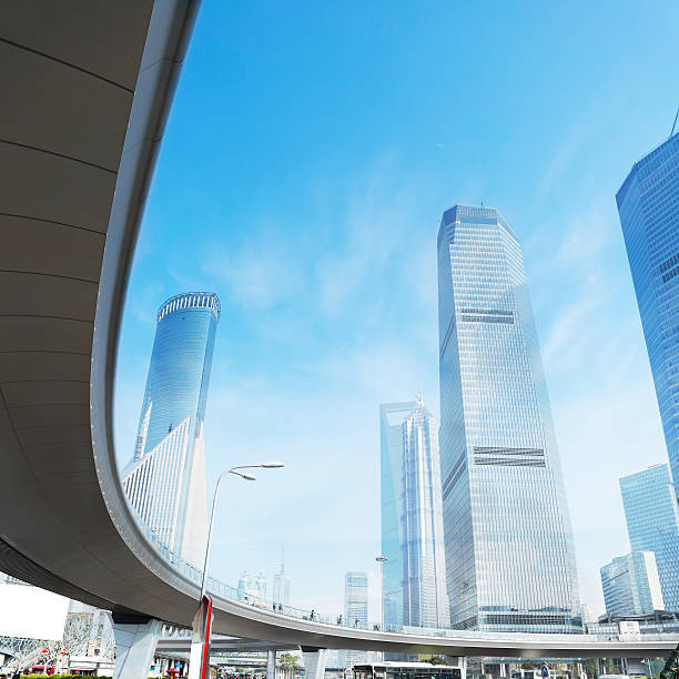 istock modern office building in shanghai china. 487003925