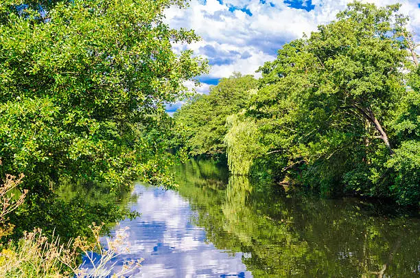 River Derwent, Derby, Derbyshire, England, UK