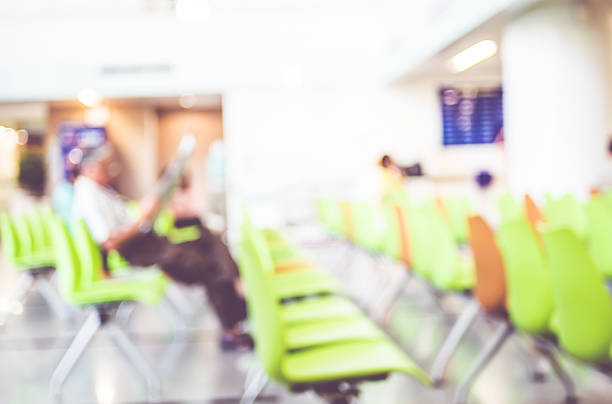 istock Blur patient waiting for see doctor at hospital,abstract backgro 487004778