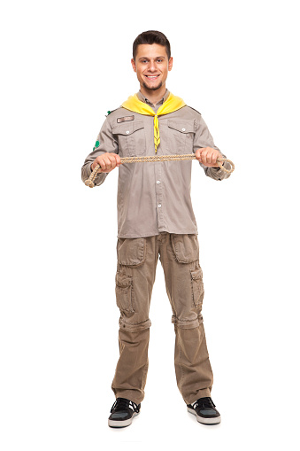 Man Scouting Handsome Scout Man Stock Photo - Download Image Now - 16-17 Years, 2015 ...