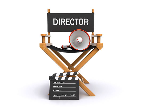 directors chair stock photo