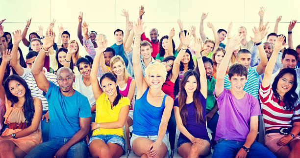 istock Group People Crowd Cooperation Suggestion Casual Concept 487010204