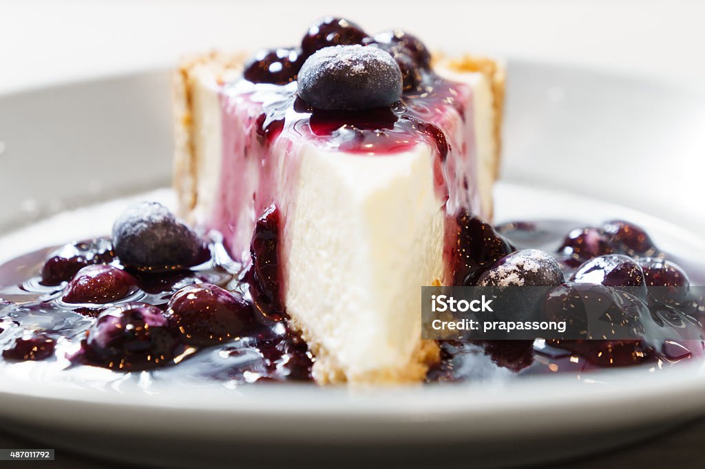 Blue berry cheese cake 2015 Stock Photo