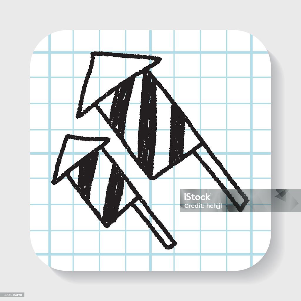 Shellcracker Drawing Firecrackers Doodle Drawing Stock Illustration - Download Image Now ...