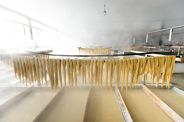 istock Production process of Yuba 487015224