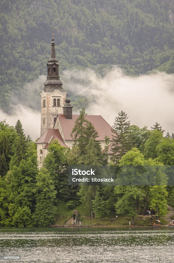 Church of założenie, Jezioro Bled, Słowenia - Zbiór zdjęć royalty-free (Alpy Julijskie)