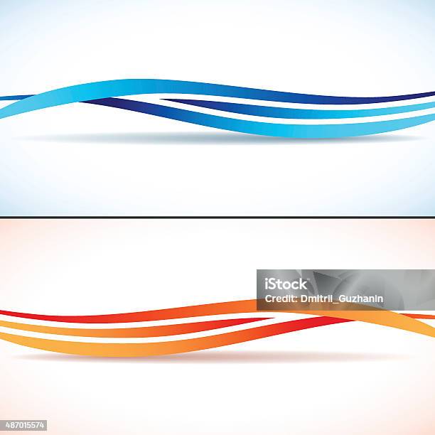 Abstract Backgrounds With Waves Stock Illustration - Download Image Now - Curve, Blue, Wave Pattern