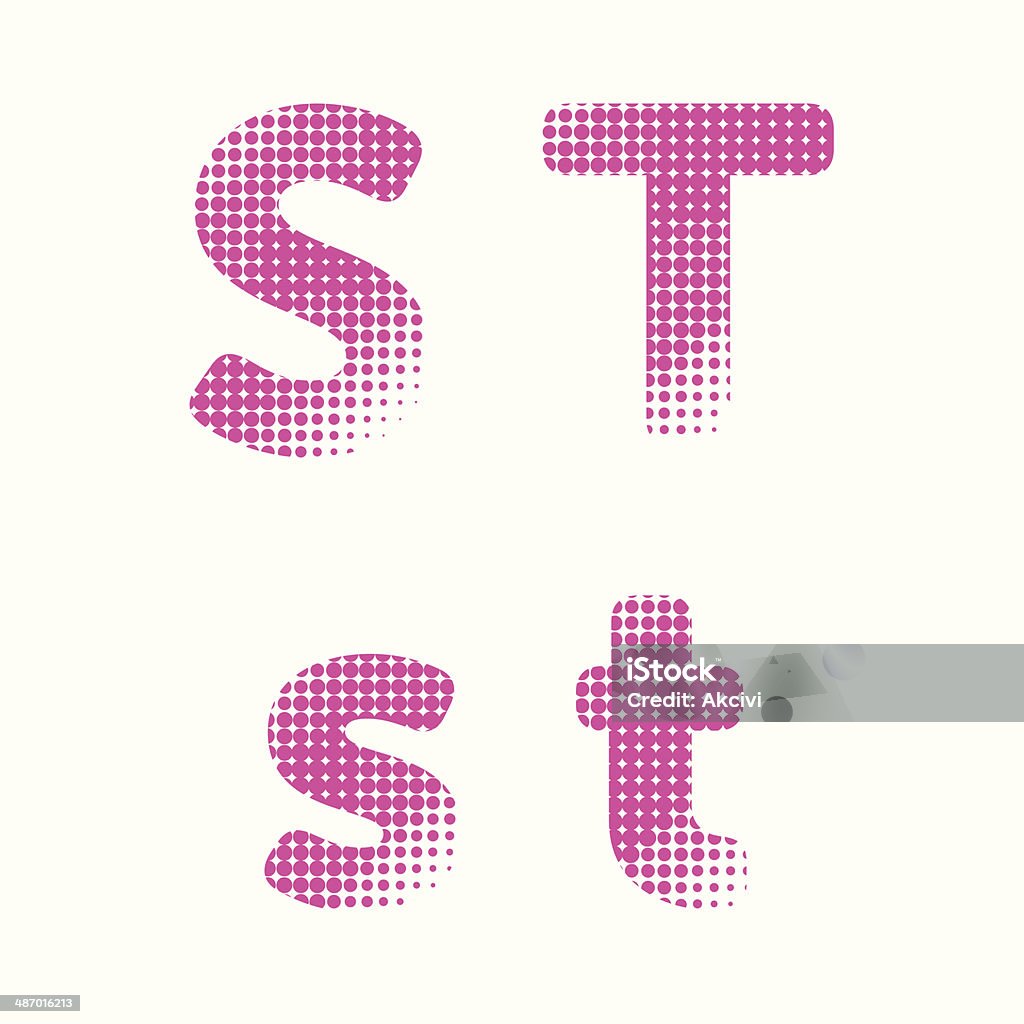 Halftone Vector Letters Vector Halftone Raster Alphabet Letters Stock Illustration - Download ...