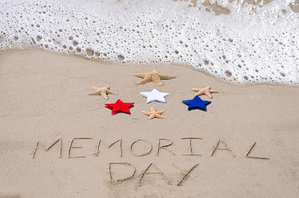 Memorial day background stock photo