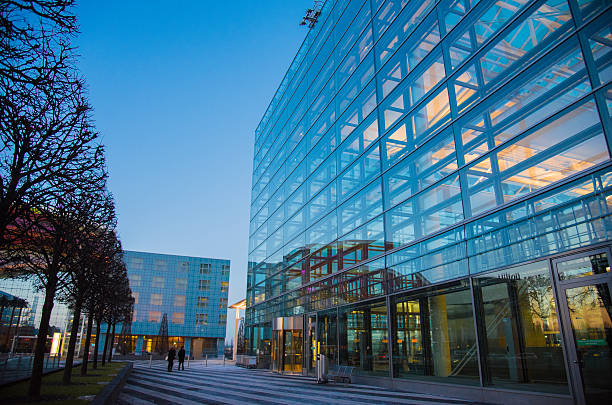 istock Munich Airport at sunset 487018258