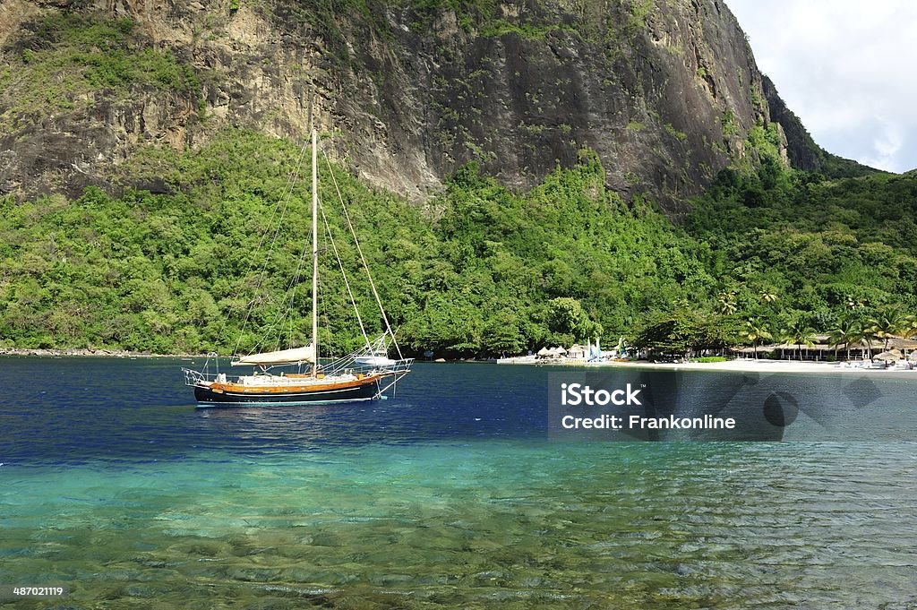 Pitons Bay St. Lucia - Foto stock royalty-free di Ambientazione esterna