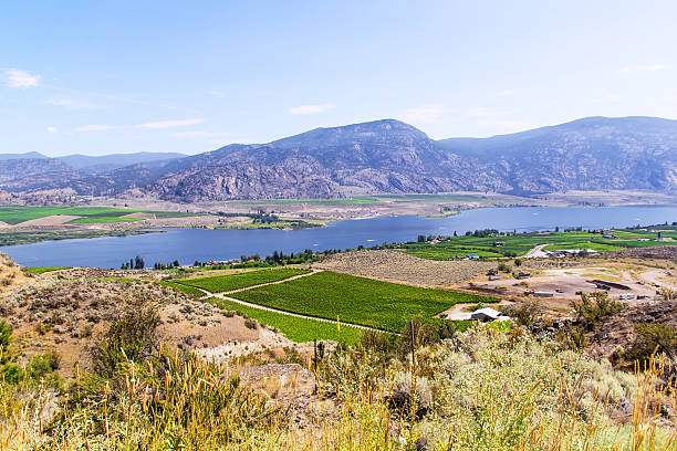 istock Landscape with mountains and lake 487026206
