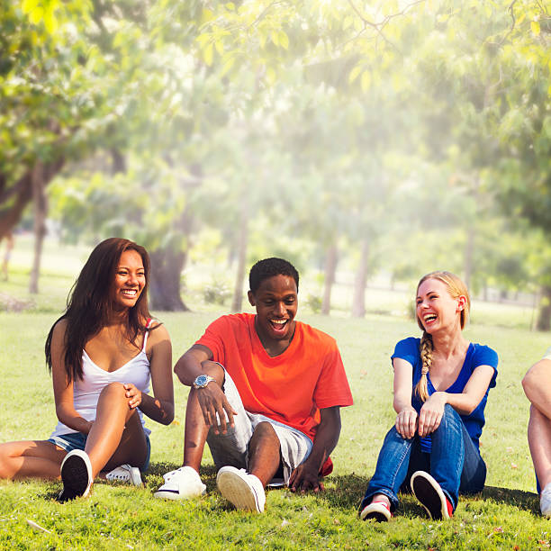 istock Students Friendship Team Relaxation Holiday Concept 487026412