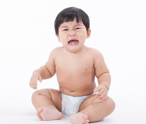 istock crying baby girl on white background  isolated 487028640