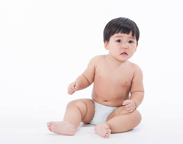 istock crying baby girl on white background  isolated 487028644