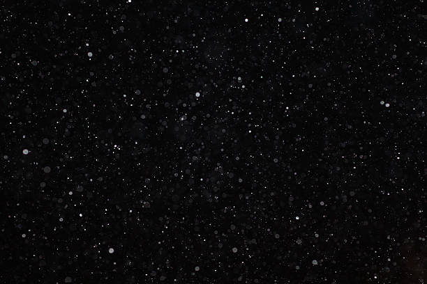 istock Abstract black white snow texture on black background for overlay 487031486