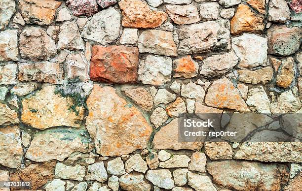 Old Masonry Stock Photo - Download Image Now - 2015, Backgrounds, Boulder - Rock