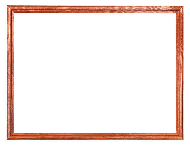 istock narrow wooden painted picture frame isolated 487042328