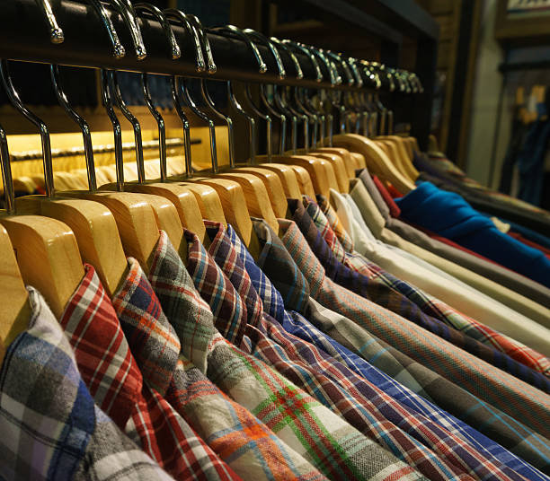 istock row of hanger with shirt 487044810