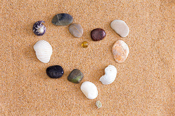 istock Romantic heart at the seaside 487050857