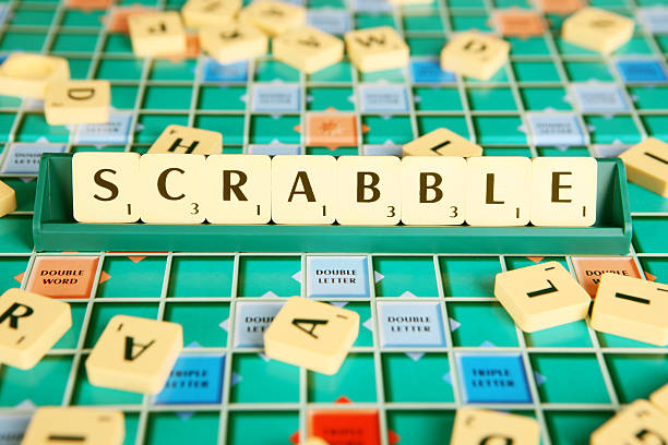 Scrabble Board Game stock photo