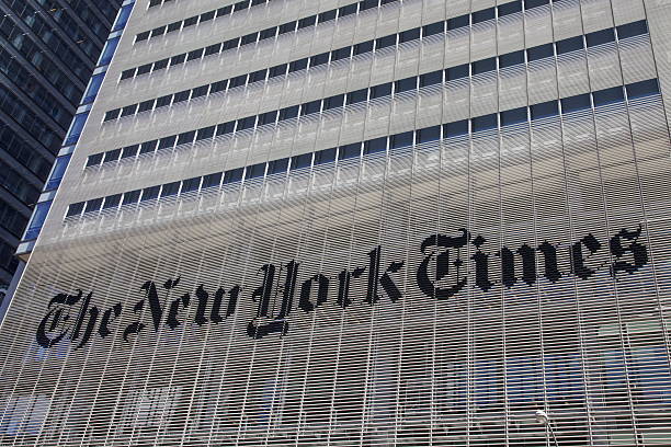 new york times - times up stock-fotos und bilder